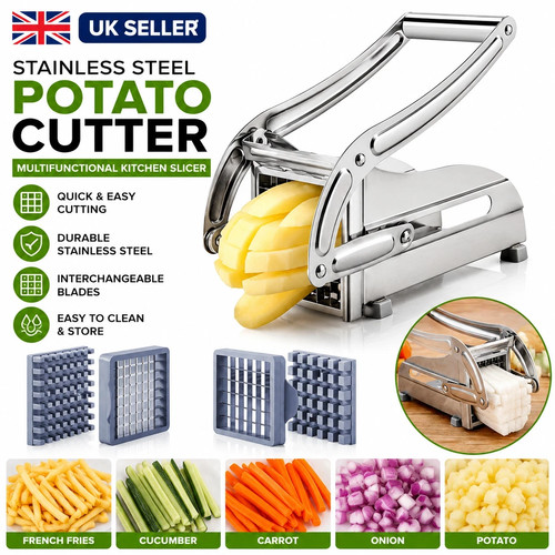 Stainless steel potato chipper - potato,