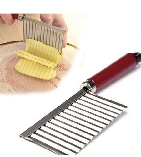 Crinkle cutter stainless steel - cutter,