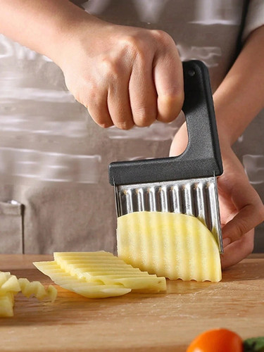 Crinkle cutter stainless steel - crinkle,
