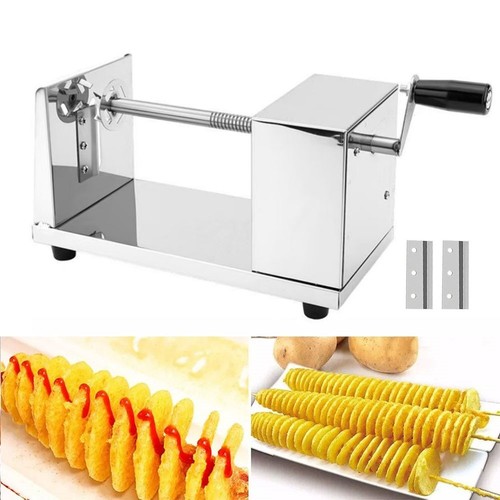 Spiral potato slicer chipper - potato,