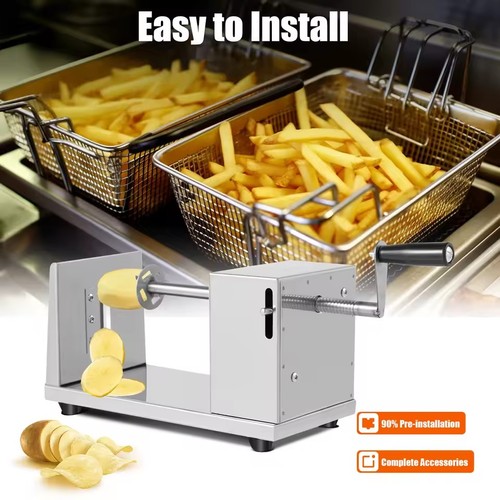 Spiral potato slicer fruit - potato,