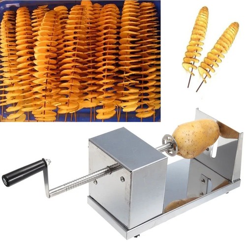 Spiral potato slicer - "spiral,