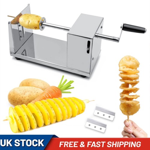 Spiral potato slicer chipper - spiral,