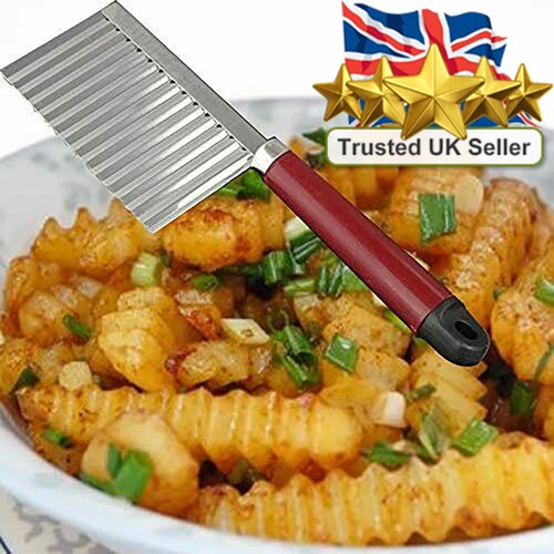 Stainless steel wavy potato - steel,