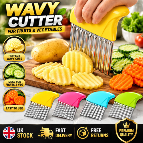 Crinkle cutter wavy vegetable - crinkle,