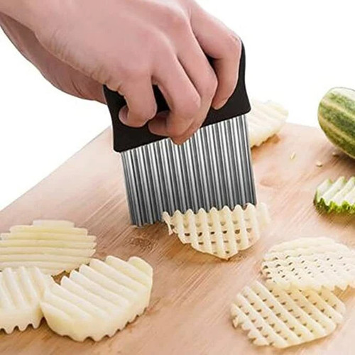Crinkle cutter stainless - cutter, steel